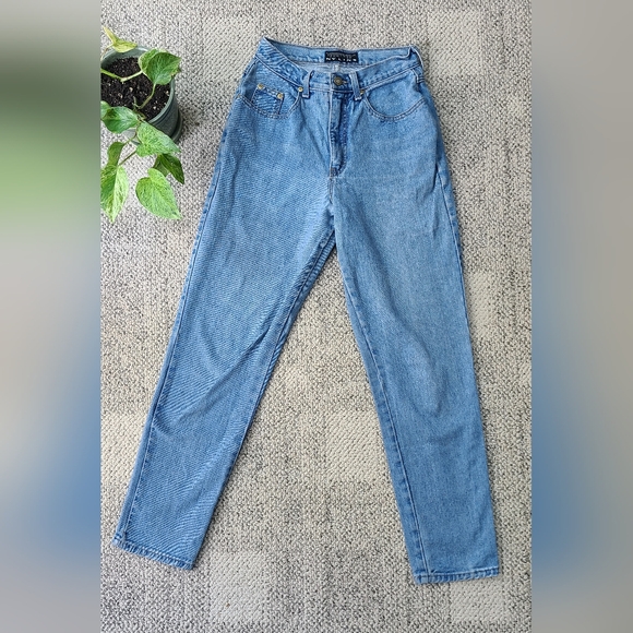 Vintage NY Line Mom Jeans Sz 8 Tapered Fit High Waist - Picture 2 of 16